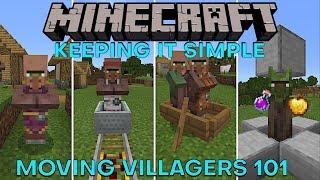 HOW To Move Villagers  The BEST Ways  Minecraft Keeping It Simple