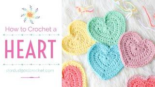 How to Crochet a Heart for Beginners  Easy Crochet Heart Tutorial