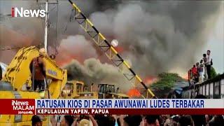 Sijago Merah Mengamuk di Pasar Awunawai Puluhan Bangunan Ludes Terbakar #iNewsMalam 0911