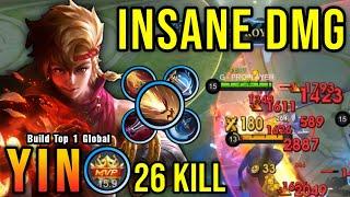 Yin 26 Kills Insane One Shot Damage Build - Build Top 1 Global Yin  MLBB