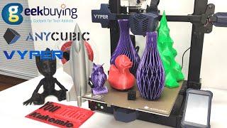 Newest Anycubic Vyper Auto-Leveling 3D printer -FDM  unbox  assembly  test