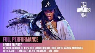 Teyana Taylor Victoria Monét Coco Jones Chlöe Keke Palmer & More Honor Usher  BET Awards 24