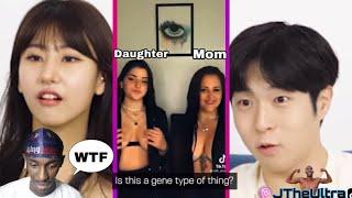 REACTING TO - Koreans React To No Bra TikTok Challenge