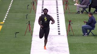 Mekhi Becton Stuns 2020 NFL Combine With Crazy 40-Yard Dash  NFL Combine  New York Jets