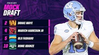 2024 NFL Mock Draft FOUR QBs TAKEN IN TOP 10  CBS Sports