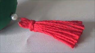 How to make tassels with cotton yarnΠως φτιάχνω φουντάκια με βαμβακερό νήμα