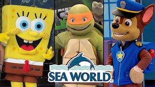 ALL Characters in Nick Land at Sea World Gold Coast  Theme Park Characters