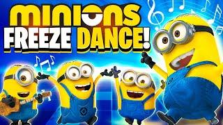 Minions Freeze Dance  Brain Breaks For Kids  Despicable Me 4  Just Dance  Danny Go Noodle