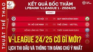 Những thông tin cần biết về V-League 20242025  Thời gian khởi tranh và Lịch thi đấu vòng 1