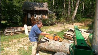 Husqvarna 460 Rancher chain saw is not how a real saw cuts  Sithl 271 vs Husqvarna 4600 Rancher.