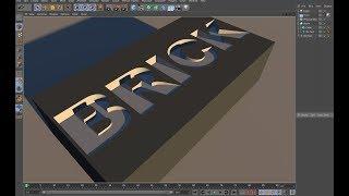 CINEMA 4D TUTORIAL Boole Text with Cube Effect Settings