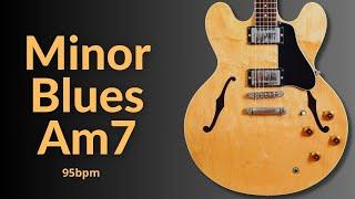 Groovy Guitar Backing Track Blues A Minor