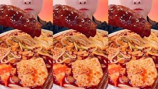MUKBANG SPICY NOODLES SPICY CHICKEN  ASMR  CHINESE EATING SHOW  SOOTHING SOUND #asmr #spicy
