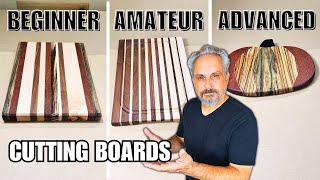 I Build 3 Low Cost Cutting Boards Beginner To Advanced