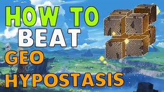 How to EASILY beat Geo Hypostasis in Genshin Impact   Free to Play Friendly Update 1.1