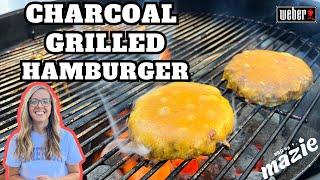 CHARCOAL GRILLED HAMBURGER  How to make the perfect grilled hamburger on the Weber Kettle