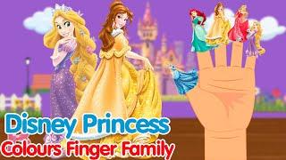 Disney Princess Colours FINGER FAMILY Nursery Rhymes & Kids Songs