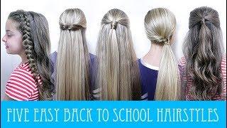 5  EASY BACK TO SCHOOL HAIRSTYLES