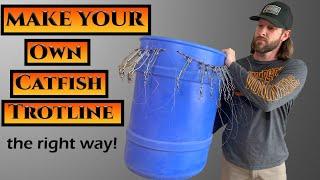 How to make your own catfish trotline the right way