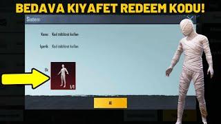 BEDAVA KIYAFET VEREN REDEEM CODE GELDİ 4 FARKLI ÖDÜL - PUBG MOBİLE