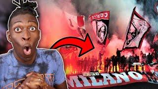 AMERICAN REACTS TO CURVA SUD MILANO AC MILAN ULTRAS - BEST MOMENTS