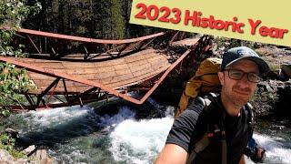 John Muir Trail JMT 2023 Historic Snow Year  Entire Trail Solo Documentary