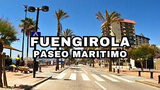 Fuengirola Paseo Maritimo Drive Through June 2023 Malaga Costa Del Sol Andalusia Spain
