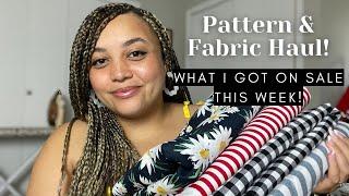 Pattern & fabric haul Big 5 patterns  what I got on sale this week