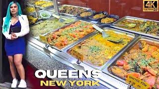 Walking Roosevelt Ave Queens NY Street Food And People  74th Jackson Heights 4K  April 28 2024