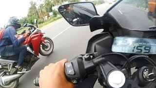 CBR 250R BS3 VS Yamaha R15 V3  RACE  Top End