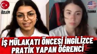 İş Görüşmesi Öncesi İngilizce Pratik Yapan Türk Öğrenci