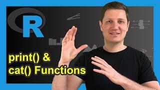 R print & cat Functions Examples  Return Character String Data Frame & Numeric Value to RStudio