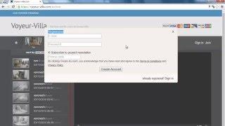 Voyeur Villa Create Account