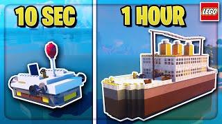 Building a Boat In 10 Seconds vs 1 Hour