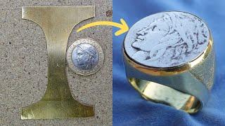 handmade coin ring how to make ring  biddis creativity  handmade ring