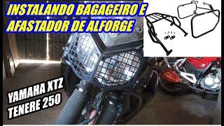 Como Instalar bagageiro Chapam e Afastador de Alforge GBS Yamaha  XTZ Tenere 250