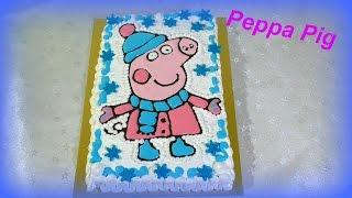 Торт СВИНКА ПЕППА Кремовые торты для детей  Cake piggy Peppa