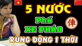 Cờ tướng hay 5 nước phế Xe Pháo  Trận cờ  Dậy Sóng 1 thời của Ngô Lan Hương đấu Nam ĐS Thế Giới