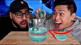 IMPOSSIBLE SINK THE CUP CHALLENGE *LOSER EATS WORLDS HOTTEST PEPPER*