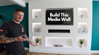 How to Build This Incredible Media Wall Quickly and Easily - Anyone Can Build This