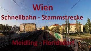 Schnellbahn Wien  Vienna  Meidling - Floridsdorf  Führerstandsmitfahrt  Cab Ride ÖBB 4020