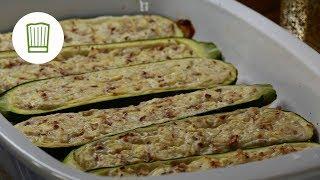 Gefüllte Zucchini - vegetarisch  Chefkoch.de