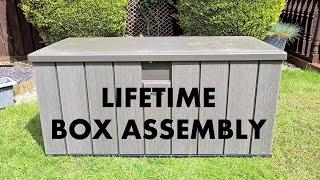 How to assemble outdoor storage box  Lifetime