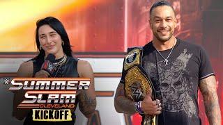 Cleveland YEETs back at Rhea Ripley and Damian Priest SummerSlam Kickoff August 2 2024