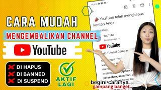 Cara Memulihkan Channel Yang Dihapus Permanent Oleh Youtube  Mengembalikan Channel di Bannedsuspen