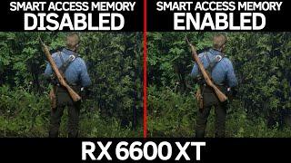 Smart Access Memory on vs off  R5 5600X - RX 6600 XT  1080p  1440p 