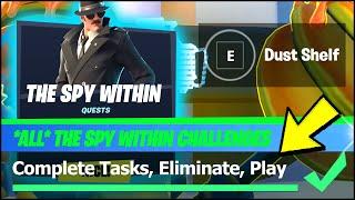 Play The Spy Within Matches Eliminate Players & Complete Tasks in The Spy Within Matches Fortnite