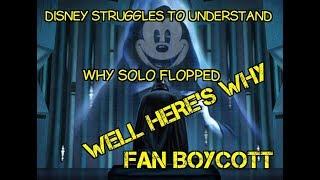 Disney Lucasfilm and Star Wars wonder why Solo was a BOMB