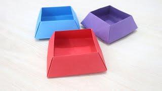 Origami Candy Box - Origami Container Box with Paper