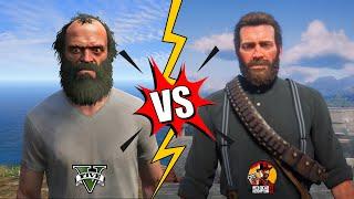 RDR2 vs GTA V Melee and Gunfight Combat Comparison